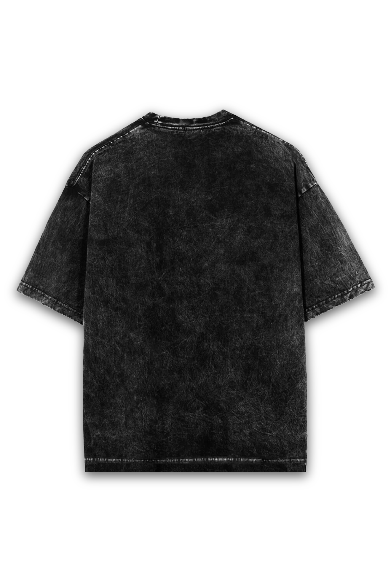 Shaded Oversized T-shirt- Black- RattleCat