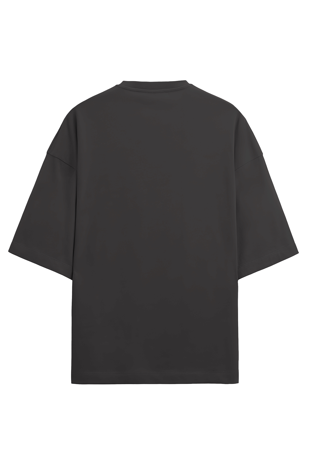 Oversized Terry T-shirt- Black - PUSH LIMITS