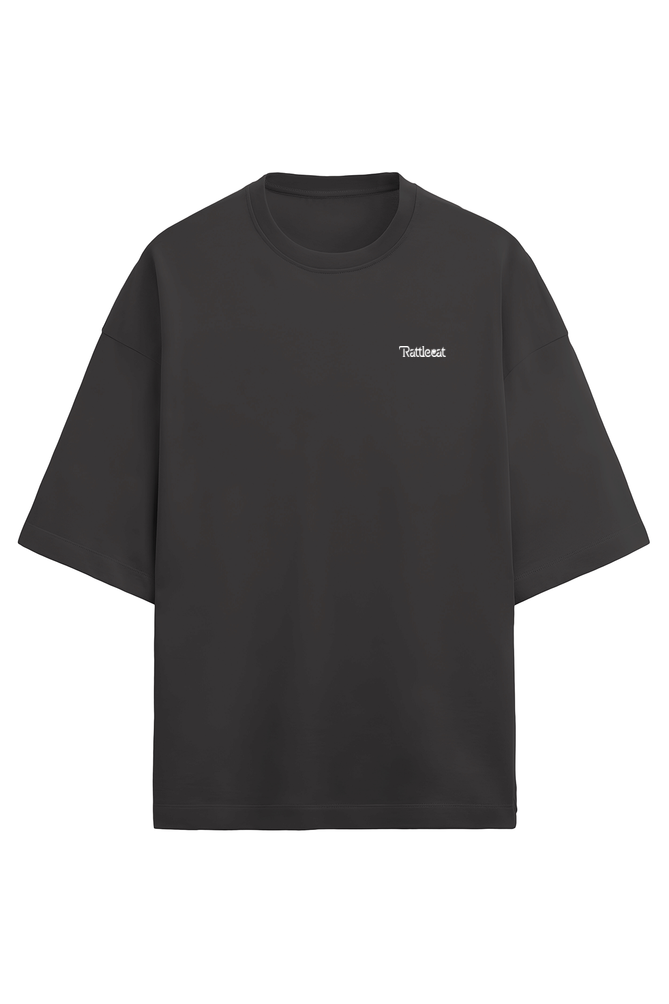 Oversized Terry T-shirt- black- Rattle And Roll