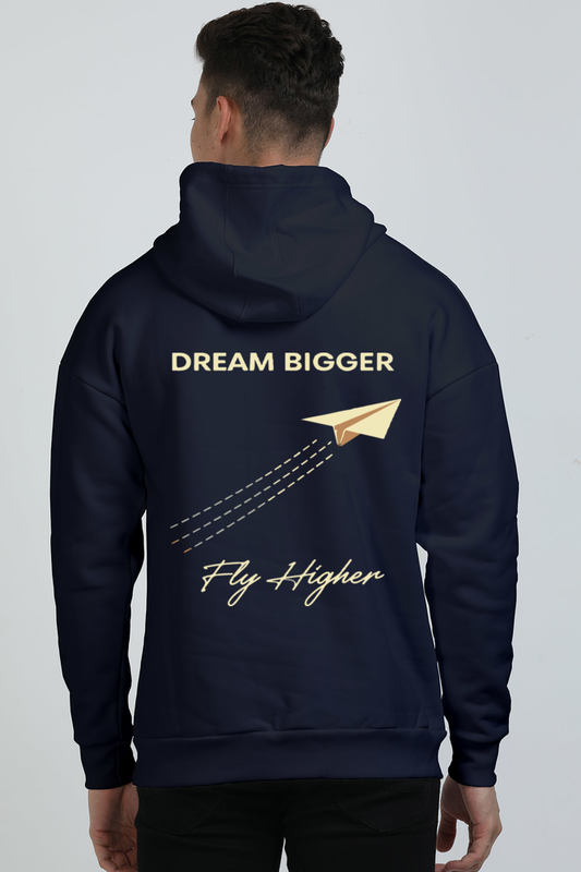 Hoodie - Navy Blue | Dream Bigger -Rattlecat