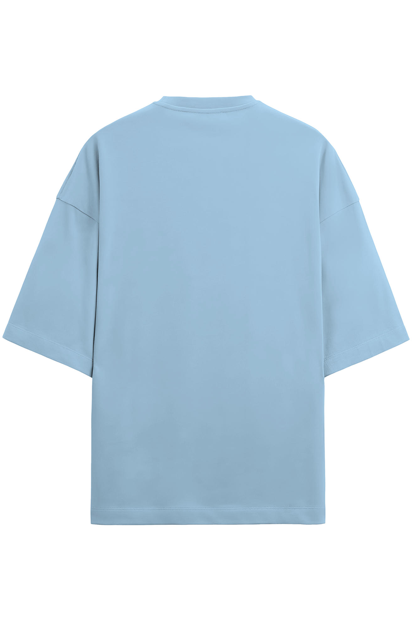 Oversized Terry T-shirt- Baby Blue- Stay Rooted