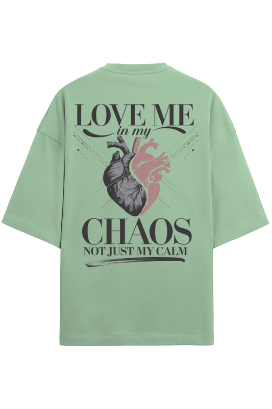 Oversized Terry T-shirt- Jade- LOVE ME IN CHAOS | RATTLECAT