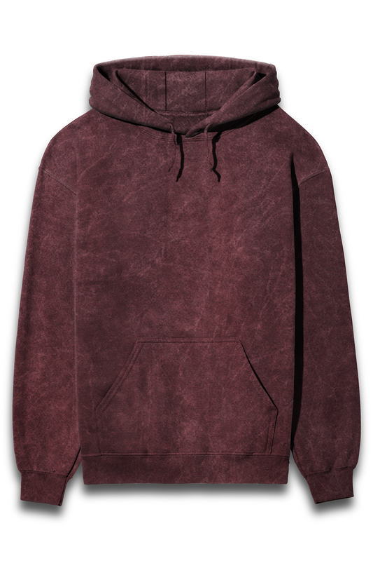 Solid: Shaded Hoodie- Maroon