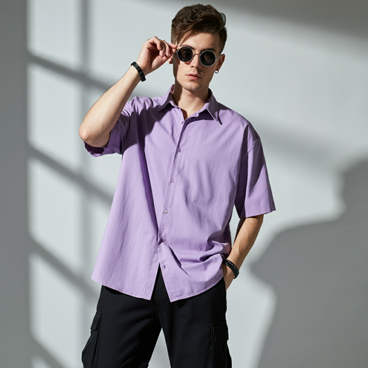 Oversized Shirt- Lavender